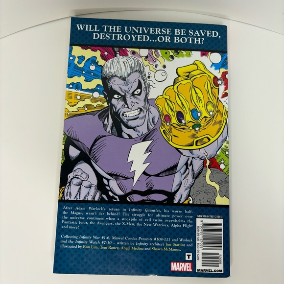 The Infinity War by Jim Starlin Avengers Marvel Comics Trade Paperback TPB - Picture 8 of 9